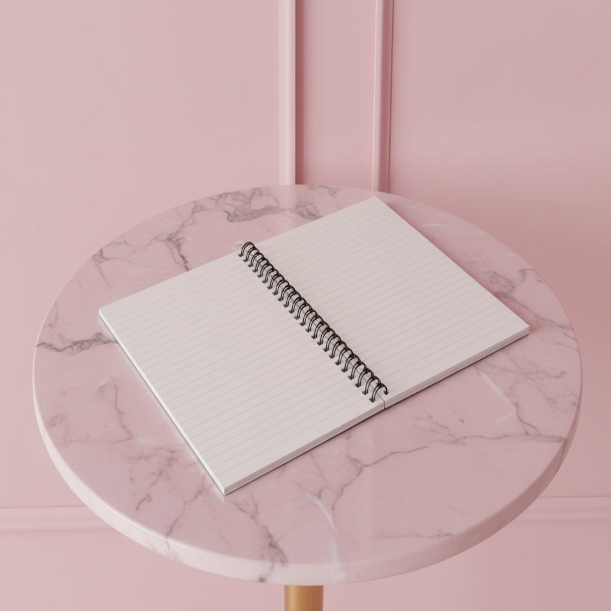 Quaderno a spirale Art Déco rosa
