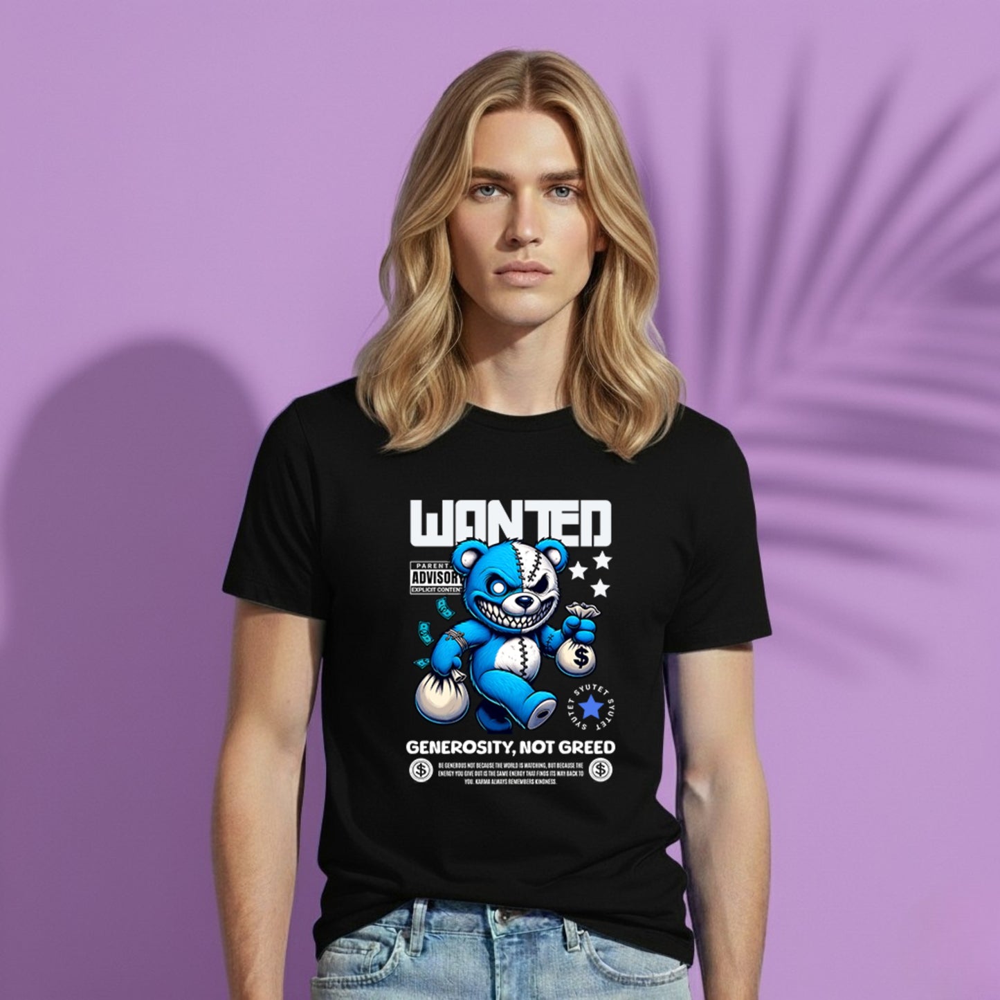 Wanted Bear Unisex T-Shirt, BL