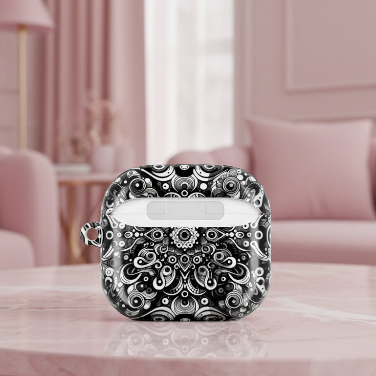 Coole AirPod-Hülle in Schwarz und Weiß