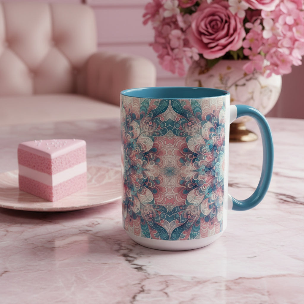 Pastellfarbener Blumenbecher, 325 ml