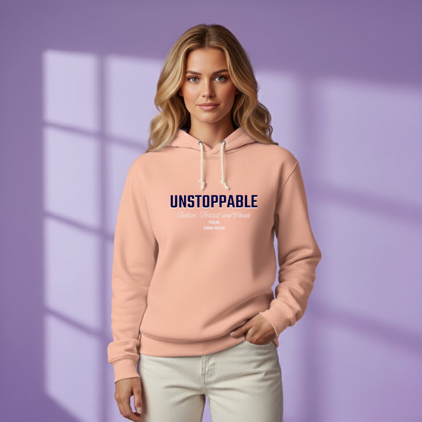 Felpa con cappuccio unisex inarrestabile