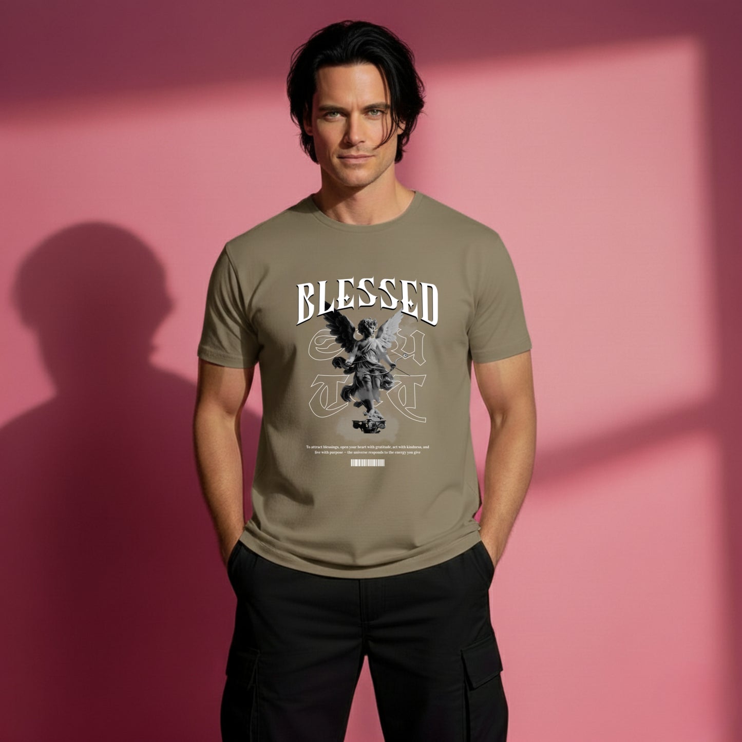 Gesegnet – Unisex-T-Shirt aus ultra-Baumwolle/Neutrale Farben