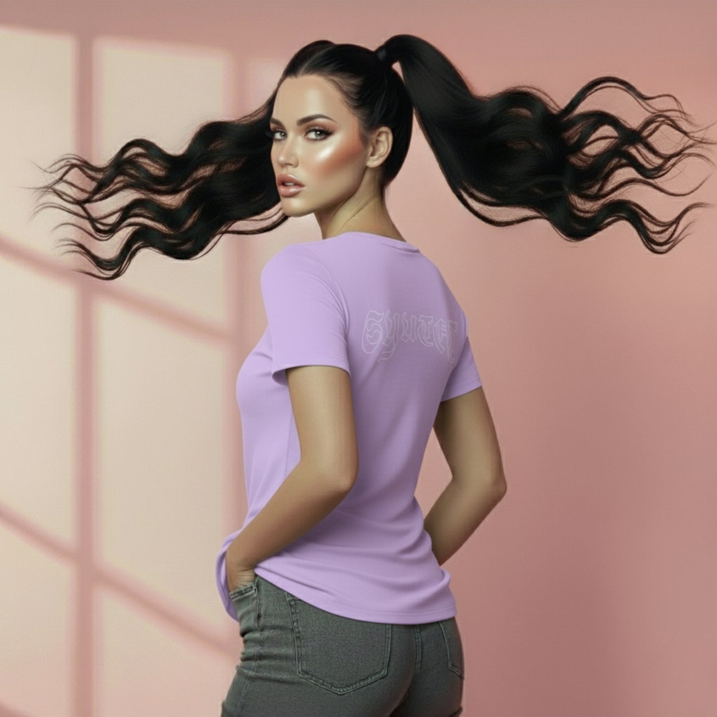 Gesegnet - Unisex Ultra Cotton Tee/Pink-Lila Farben