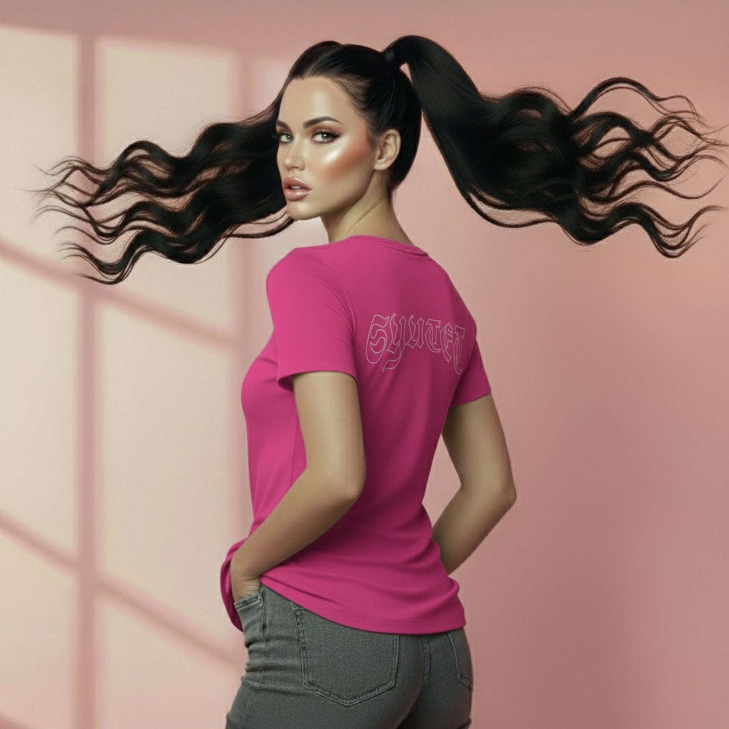 Gesegnet - Unisex Ultra Cotton Tee/Pink-Lila Farben