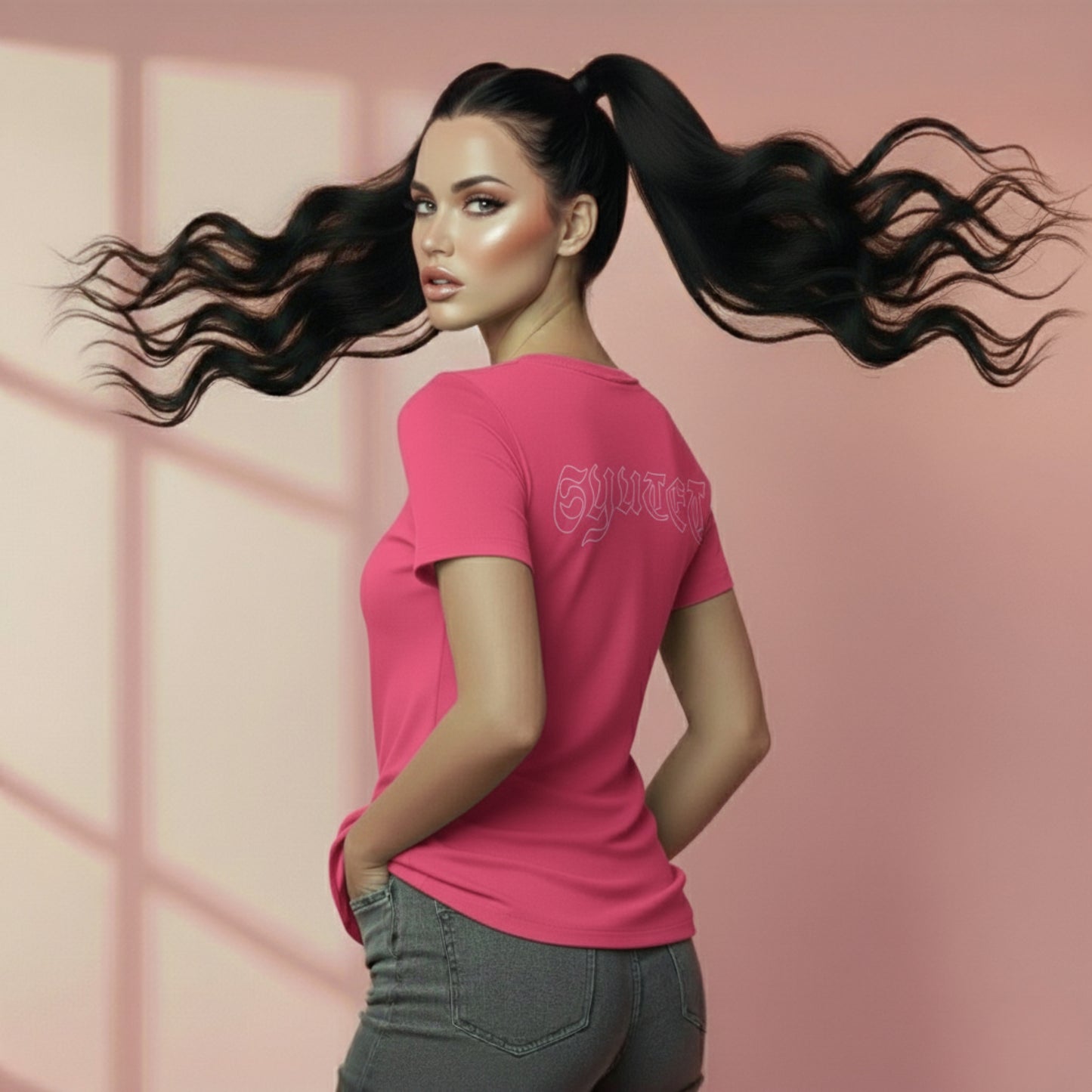 Gesegnet - Unisex Ultra Cotton Tee/Pink-Lila Farben