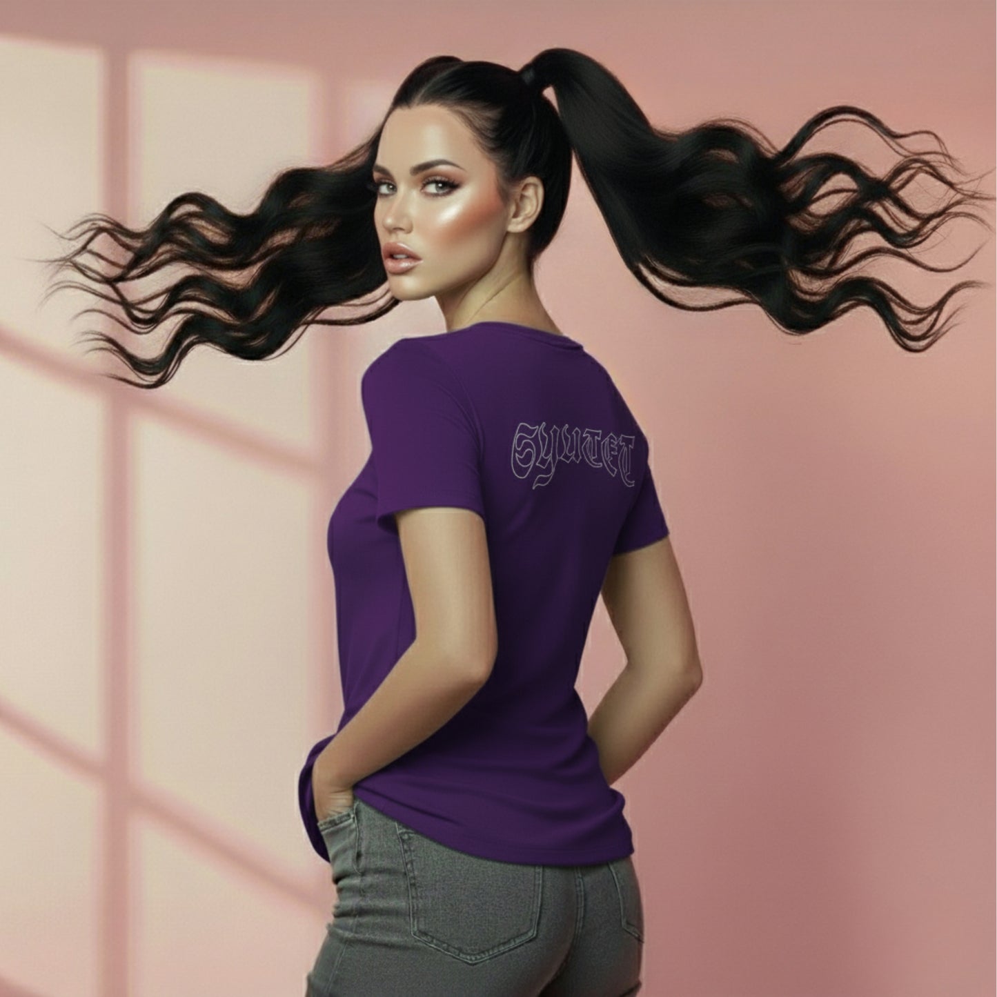 Gesegnet - Unisex Ultra Cotton Tee/Pink-Lila Farben