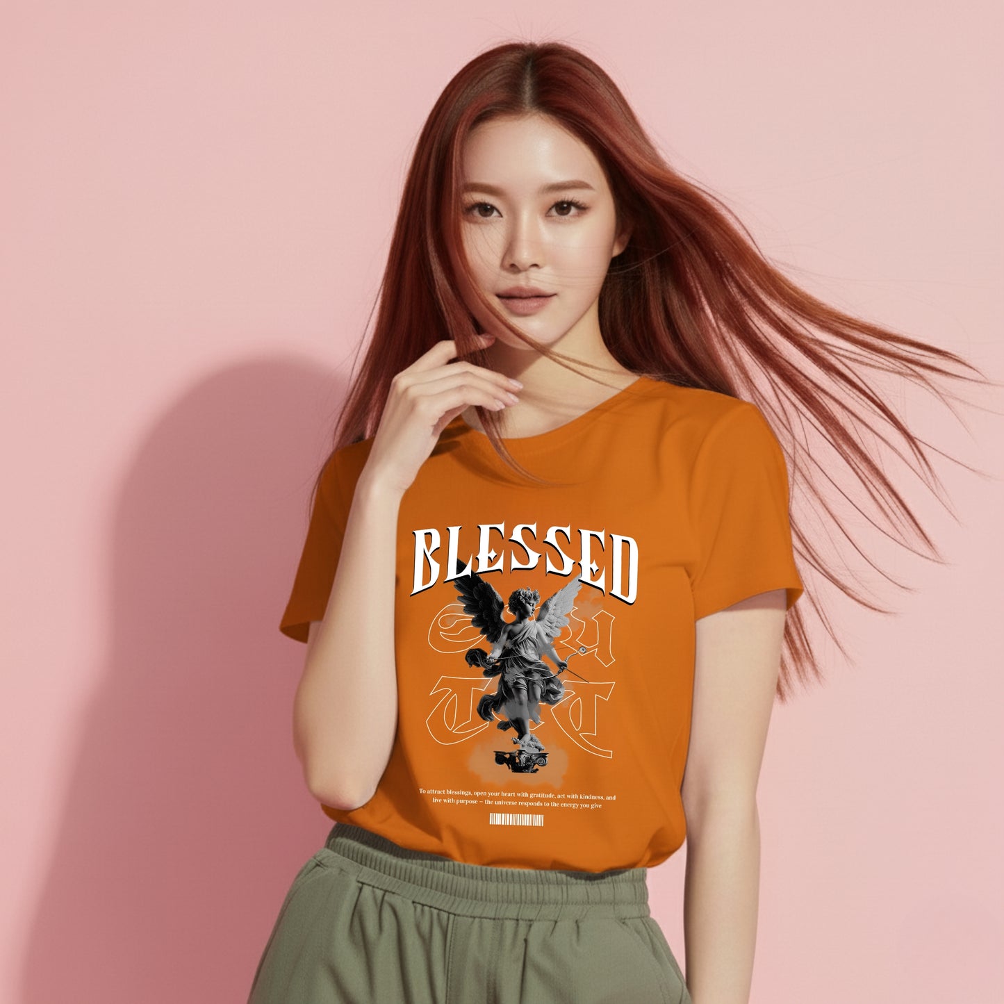 Blessed - Unisex Ultra Cotton Tee/Orange-Yellow Colors