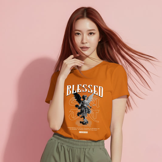 Blessed - Unisex Ultra Cotton Tee/Orange-Yellow Colors