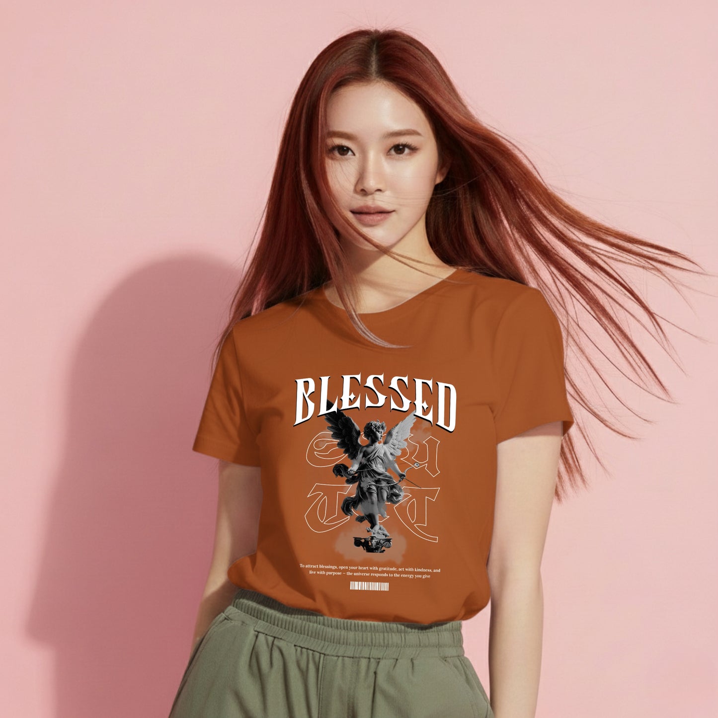 Blessed - Unisex Ultra Cotton Tee/Orange-Yellow Colors