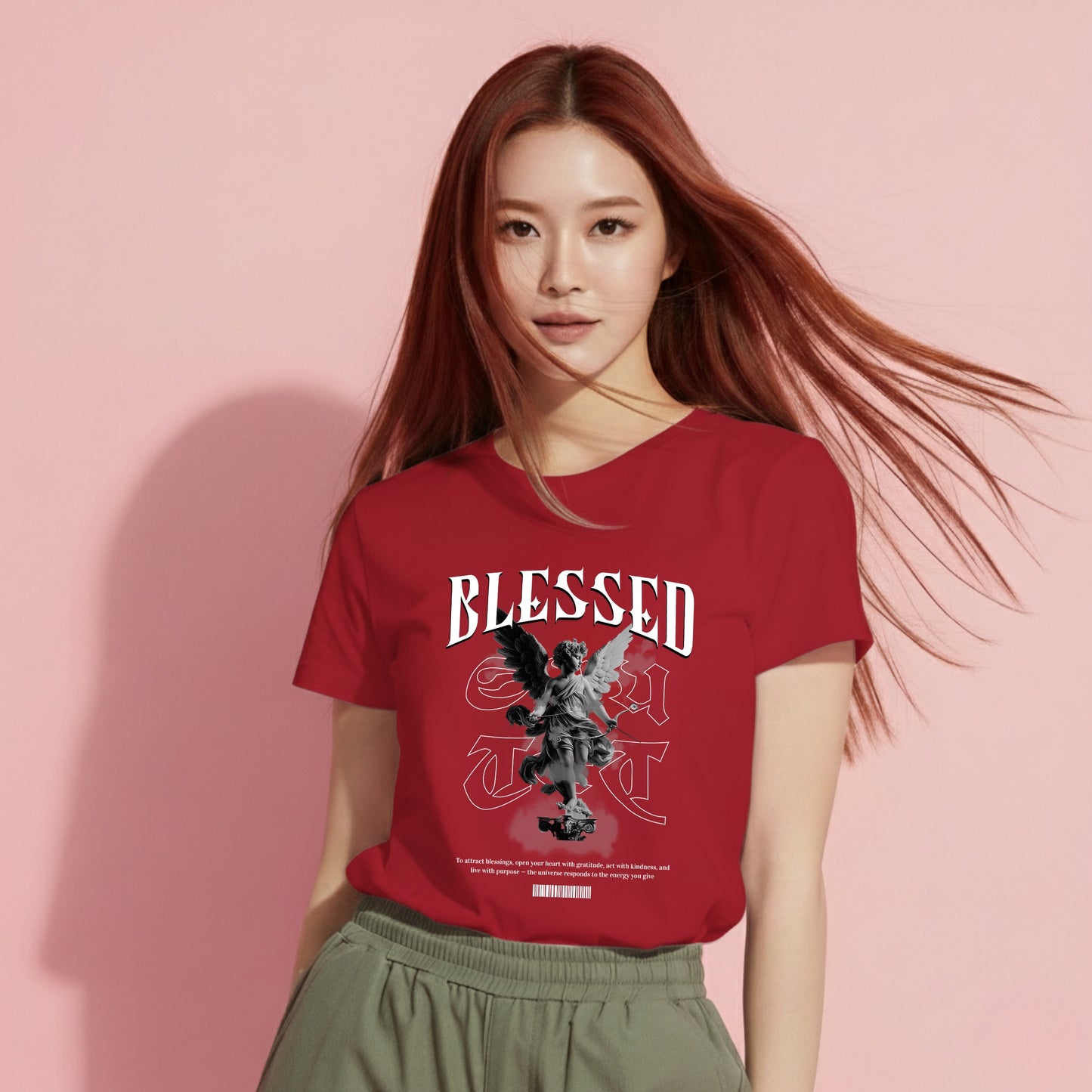 Blessed - Unisex Ultra Cotton Tee/Orange-Yellow Colors