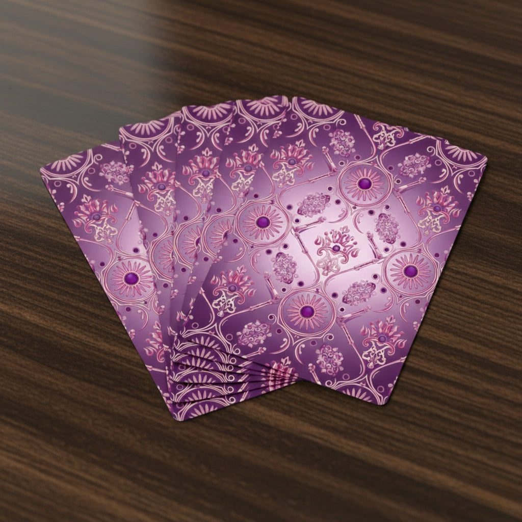Pink & Purple Energy Vibration Playing Cards