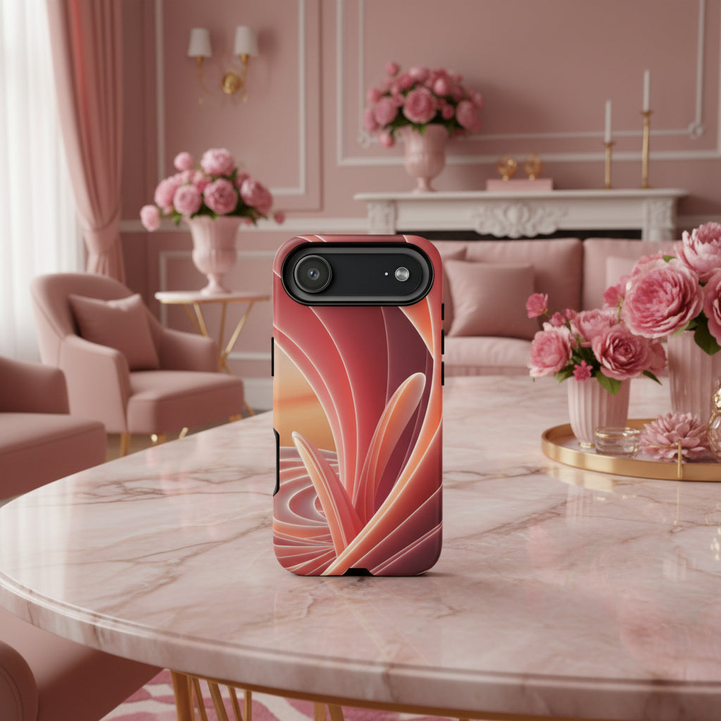 iPhone 16 to iPhone 17 Case Abstract Red Swirl