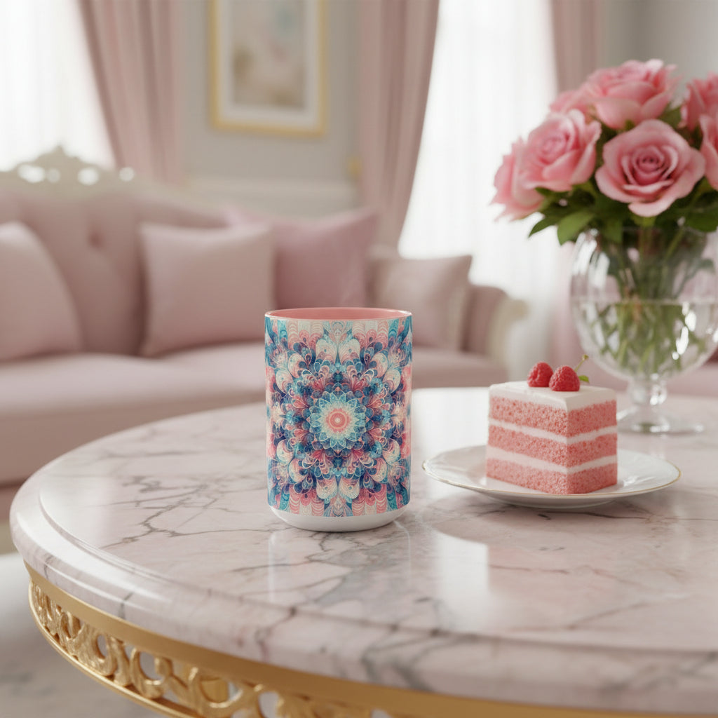 Pastellfarbener Blumenbecher, 325 ml