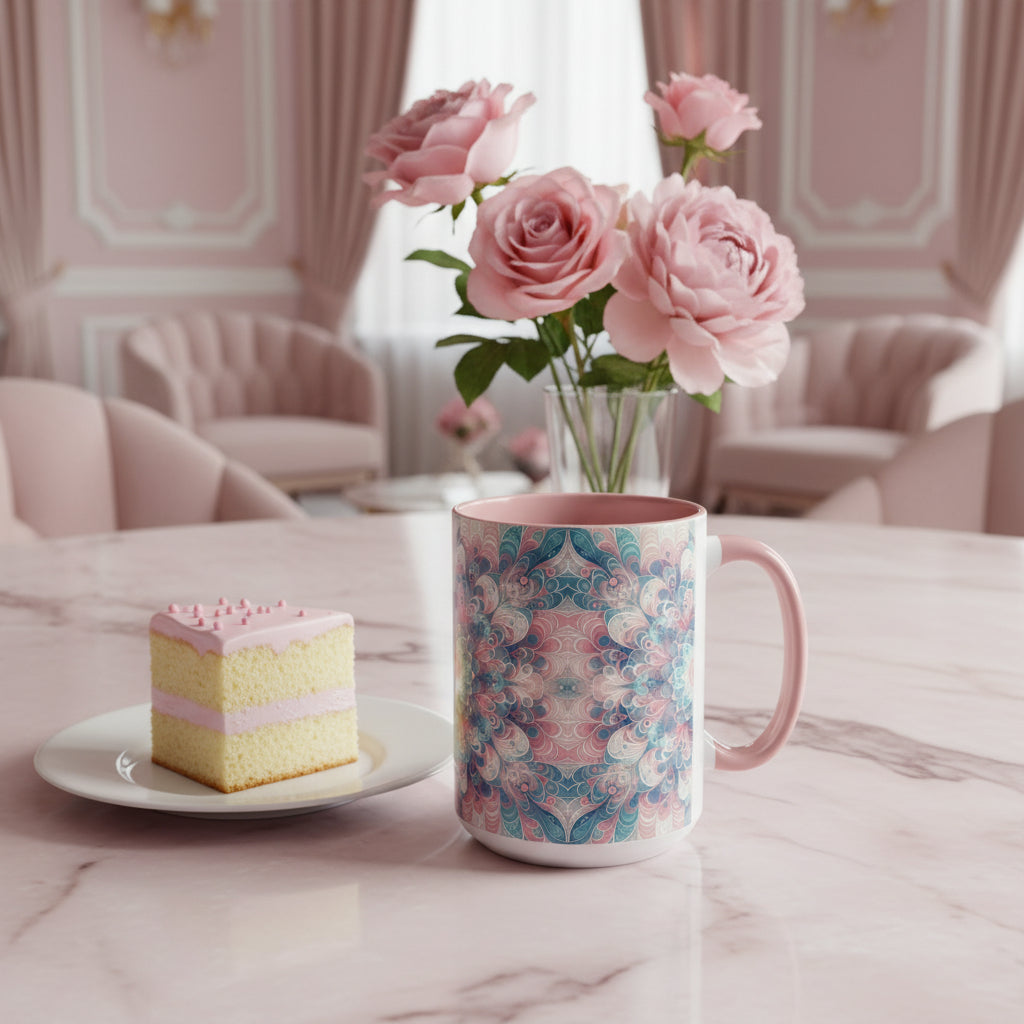 Pastellfarbener Blumenbecher, 325 ml